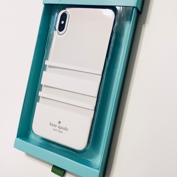 New Kate Spade iPhone XS MAX Case Clear White - Picture 4 of 6